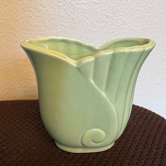 Accents Vintage Pottery Light Green Vase 5 Poshmark
